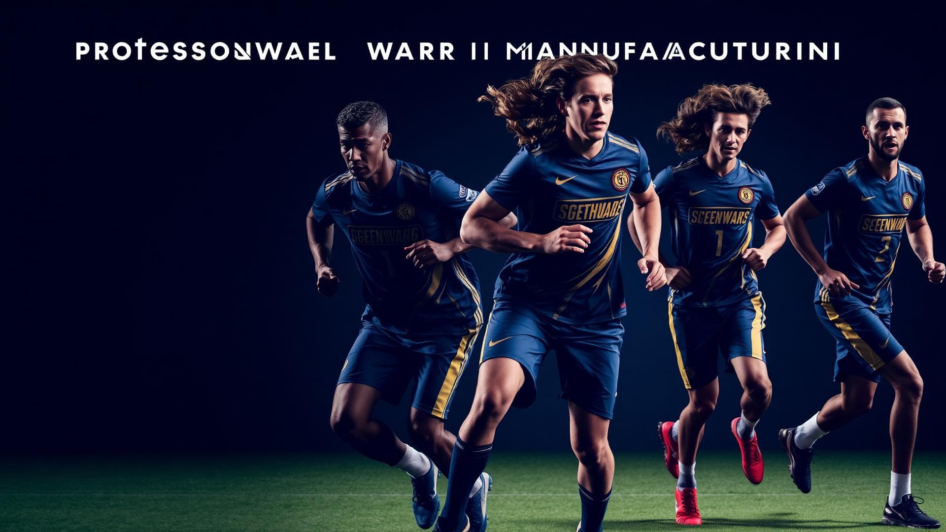 Athletes wearing custom team uniforms